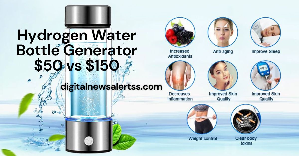 Hydrogen Water Bottle Generator $50 vs $150