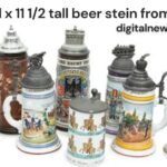 13inch tall x 11 1/2 tall beer stein from Japan